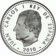 10 Euros - Juan Carlos I Gaudi's Sagrada Familia obverse image