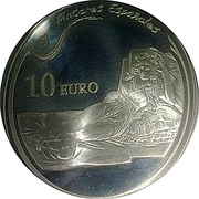10 Euros Francisco de Goya - La maja vestida, Spain, 2010 reverse image