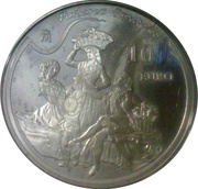10 Euros Francisco de Goya - La vendimia, Spain, 2010 reverse image