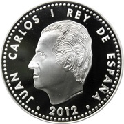 10 Euros - Juan Carlos 10 years obverse image