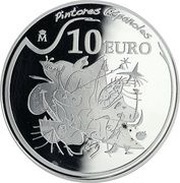 10 Euros Joan Miró - Estrella matinal, Spain, 2012 reverse image