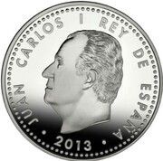 10 Euros - Juan Carlos I Miguel de Cervantes obverse image