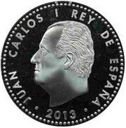 10 Euros - Juan Carlos I FIFA World Cup, Brasil 2014 obverse image
