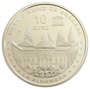 10 Euros - Juan Carlos I Kingdom of Granada, Spain, 2013 reverse image