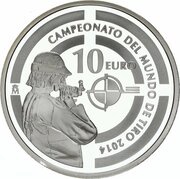 10 Euros 2014 World Shooting Championship, Spain, 2014 reverse image