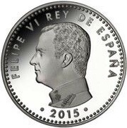 10 Euros - Felipe VI 70 Years of peace in Europe obverse image