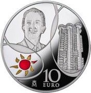10 Euros - Felipe VI Contemporary Europe, Spain, 2016 reverse image