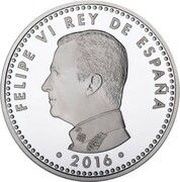 10 Euros - Felipe VI Miguel de Cervantes obverse image