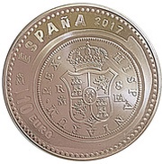 10 Euros 8 Reales of Carlos IV obverse image
