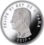 10 Euros - Felipe VI 2018 FIFA World Cup, Russia obverse image