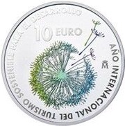 10 Euros - Felipe VI Sustainable Tourism for Development, Spain, 2017 reverse image