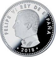 10 Euros - Felipe VI 2018 FIFA World Cup, Russia obverse image