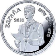10 Euros - Felipe VI 50th Birth anniversary obverse image
