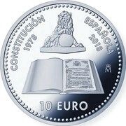 10 Euros - Felipe VI Spanish Constitution, Spain, 2018 reverse image