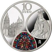 10 Euros - Felipe VI Gothic age, Spain, 2020 reverse image