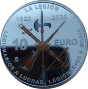 10 Euro - Felipe VI Spanish Legion, Spain, 2020 reverse image