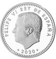 10 Euros - Felipe VI UEFA EURO 2020 obverse image