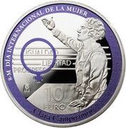 10 Euros - Felipe VI Clara Campoamor, Spain, 2022 reverse image