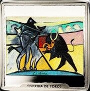 10 Euros Picasso's "Corrida de Toros", Spain, 2023 reverse image