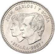 12 Euros - Juan Carlos I Treaty of Rome obverse image