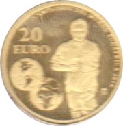 20 Euros - Juan Carlos I FIFA World Cup, Spain, 2010 reverse image