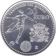 20 Euros - Juan Carlos I FIFA World Cup, Spain, 2010 reverse image