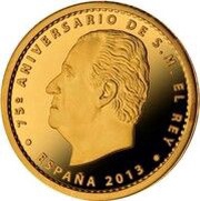 20 Euros - Juan Carlos I 75th birthday obverse image