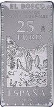 25 Euros Jheronimus Bosch "El Bosco" obverse image