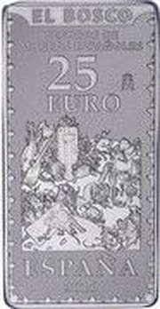 25 Euros Jheronimus Bosch "El Bosco" obverse image