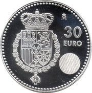 30 Euros - Felipe VI Accession, Spain, 2014 reverse image