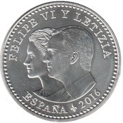 30 Euros - Felipe VI IV Centenary of Miguel de Cervantes obverse image