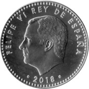 30 Euros - Felipe VI 50th Birthday of King Felipe VI obverse image