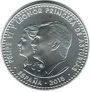 30 Euros - Felipe VI Kingdom of Asturias obverse image