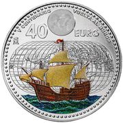 40 Euros Circumnavigation, Spain, 2022 reverse image