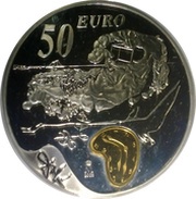 50 Euros Salvador Dalí, Spain, 2004 reverse image