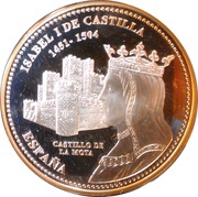 50 Euros Isabella I of Castile obverse image