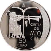 50 Euros Cantar de Mío Cid, Spain, 2007 reverse image