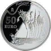 50 Euros Salvador Dalí, Spain, 2009 reverse image