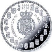 50 Euros - Felipe VI 50th Birth anniversary, Spain, 2018 reverse image