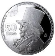 50 Euros Francisco de Goya - The Grape Harvest, Spain, 2021 reverse image