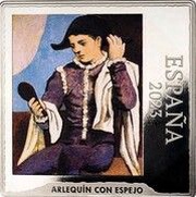 50 Euros Picasso's "Arlequín con Espejo" obverse image