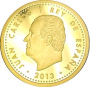 100 Euros - Juan Carlos I FIFA World Cup, Brasil 2014 obverse image