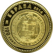 100 Euros 2 Excelentes of Catholic Monarchs obverse image