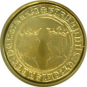 100 Euros 2 Excelentes of Catholic Monarchs, Spain, 2014 reverse image