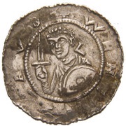 Denar - Svatopluk, Bohemia, 1107-1109 reverse image