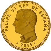 100 Euro - Felipe VI Don Quixote obverse image
