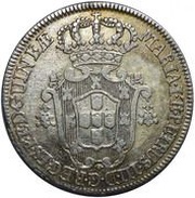 4 Macutas - Maria I and Pedro III obverse image