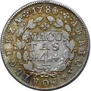 4 Macutas - Maria I and Pedro III reverse image