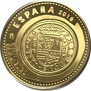 100 Euros 8 Escudos of Felipe IV obverse image