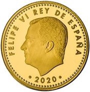 100 Euros - Felipe VI UEFA EURO 2020 obverse image